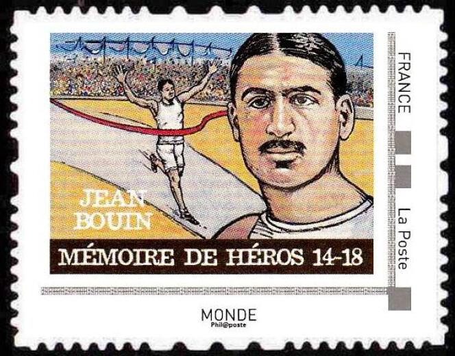 Jean Bouin : timbre issu d’un collector de huit timbres paru en 2018.