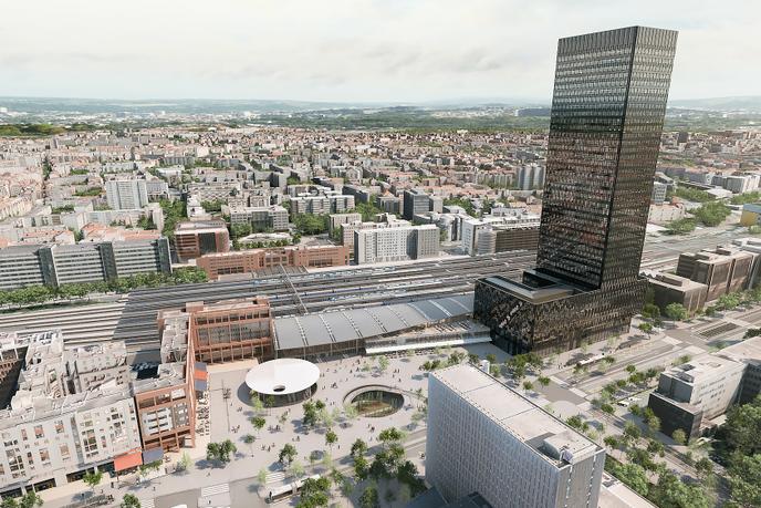 A Lyon Un Monolithe Noir Pour Marquer Le Renouveau De La Part Dieu