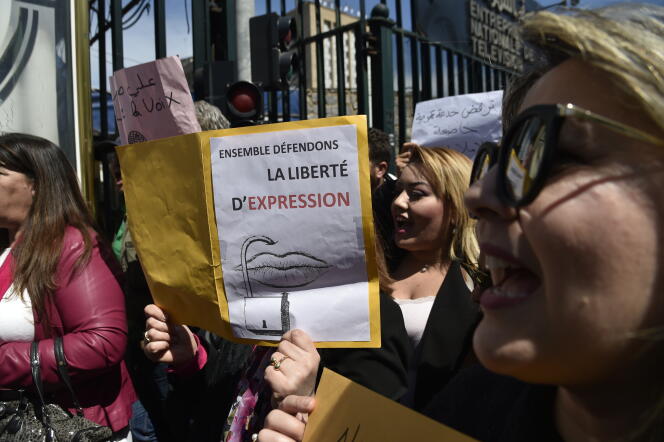 Manifestation à Alger, le 15 avril 2019.
