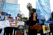 La représentante démocrate de Californie Lorena Gonzalez défend sa proposition de loi à San Diego (Californie), le 28 août 2019.