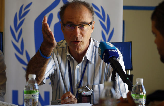 Jean-Paul Cavalieri, le chef de mission du HCR en Libye, à Tripoli, le 15 septembre 2019.