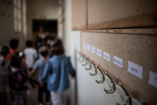 Une école primaire de Paris, le 2 septembre.