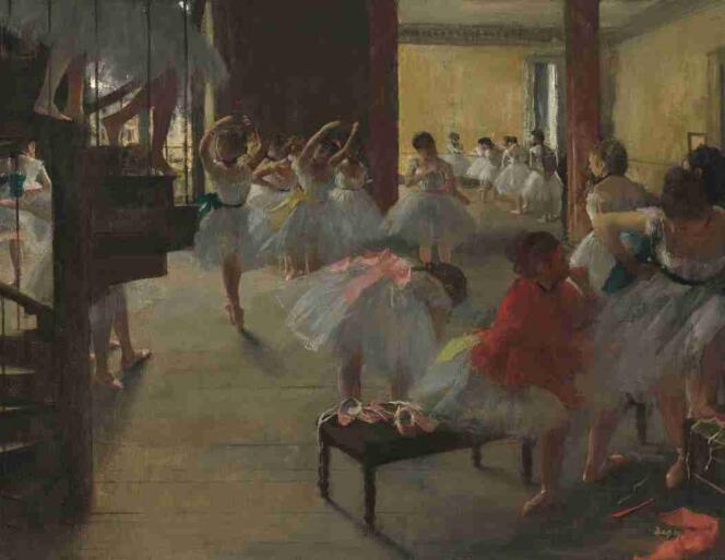 « La Classe de danse » (1873), d’Edgar Degas (1834-1917), huile sur toile.