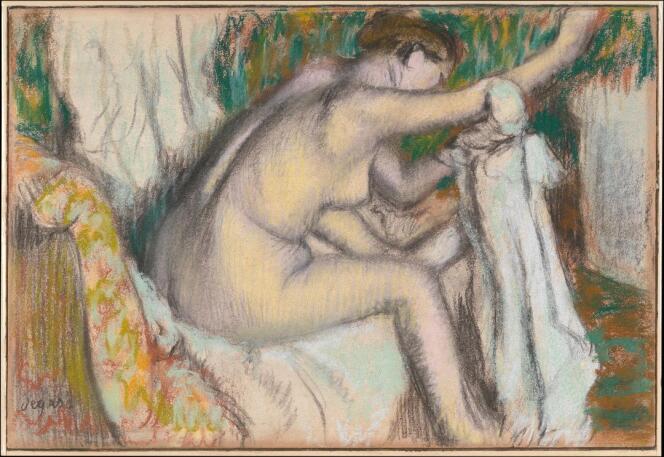 « Femme s’essuyant le bras droit » (1894). Une des 1 900 œuvres d’Edgard Degas référencées par Michel Schulman.