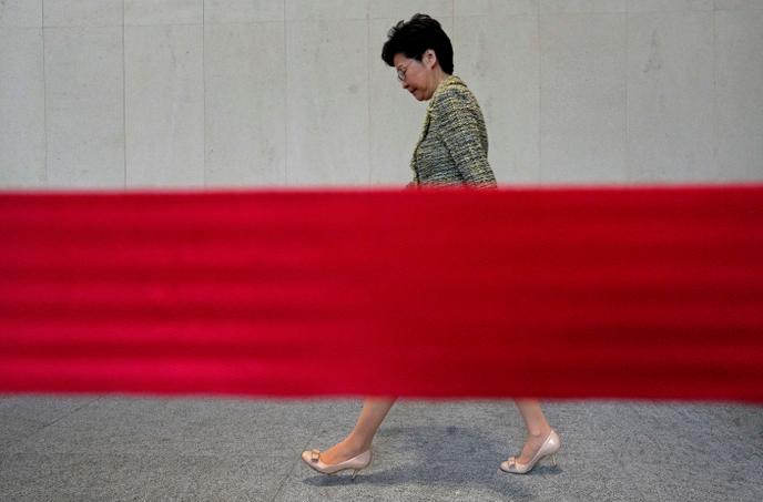 Carrie Lam à Hongkong, le 24 septembre.