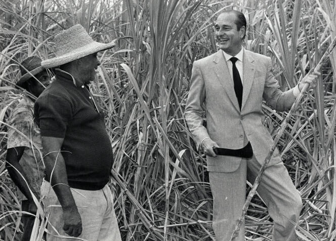 Jacques Chirac en Martinique, le 31 mars 1988.