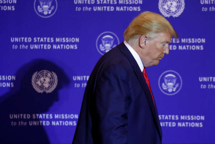 Le président américain, Donald Trump, le 25 septembre, à New York.