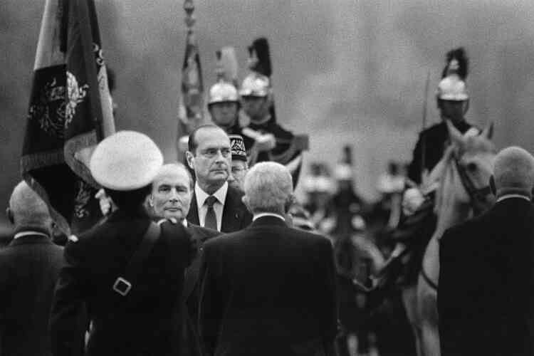 Le jour du second tour de l’élection présidentielle, le 8 mai 1988, avec François Mitterrand.