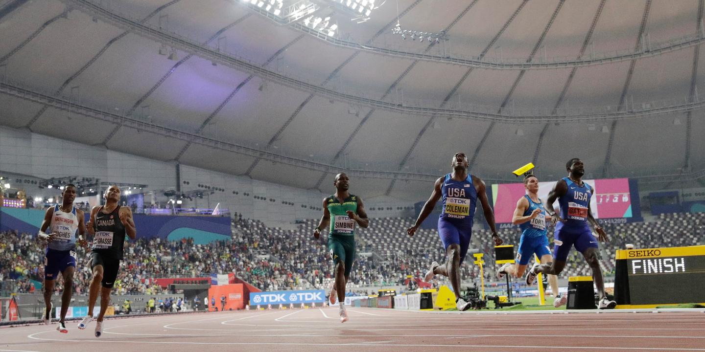 Mondiaux d’athlétisme : Christian Coleman, maître d’un 100 m presque confidentiel à Doha