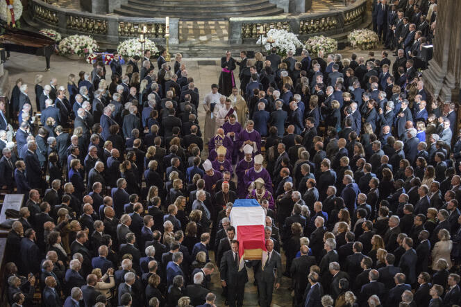 Service solennel pour Jacques Chirac à l'église Saint-Sulpice, à Paris, le 30 septembre.