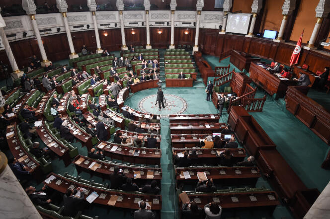L’Assemblée des représentants du peuple, à Tunis, en février 2018.