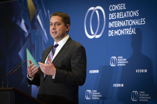 Andrew Scheer, leader du Parti conservateur du Canada, à Montréal, le 7 mai 2019.