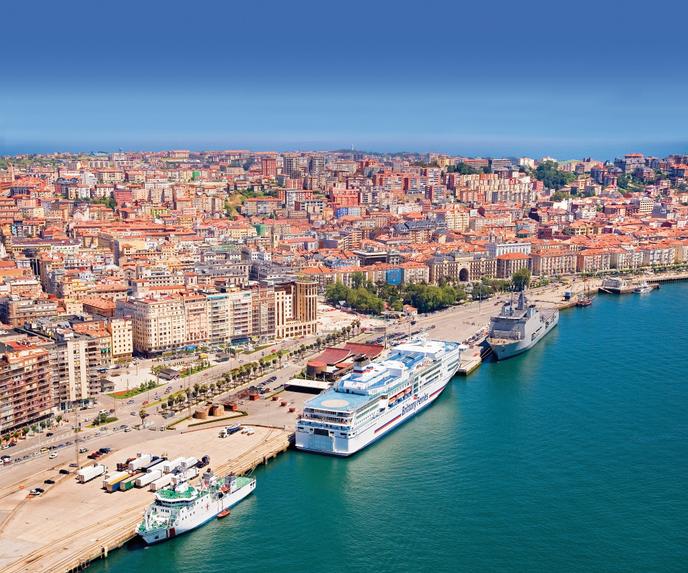 La jolie ville de Santander.