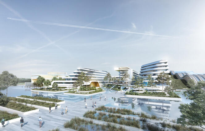 Le projet du Water Park hôtel d’EuropaCity à Gonesse, dans le Val-d’Oise.