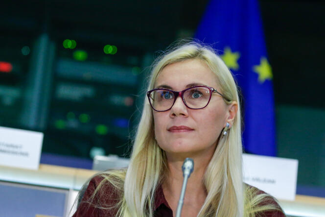 Kadri Simson est entendue par les eurodéputés à Bruxelles pour devenir la prochaine commissaire à l’énergie, jeudi 3 octobre.