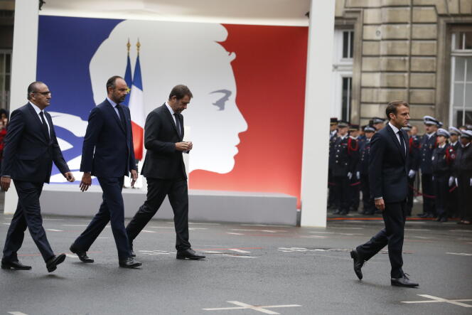 Hommage rendu aux victimes de l’attentat de la Préfecture de police de Paris, le 8 octobre.