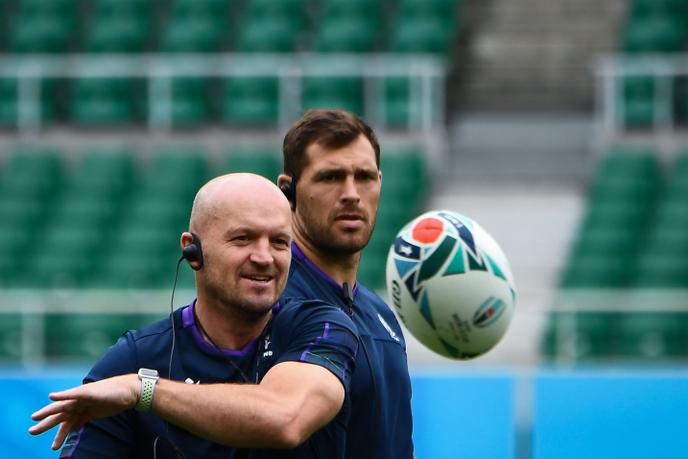 Le sélectionneur de l’Ecosse, Gregor Townsend, à l’entraînement le 8 octobre.