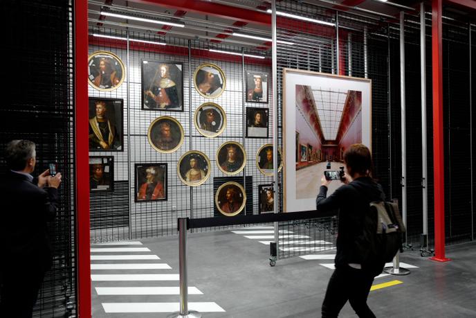 Le centre de conservation du Louvre, inauguré à Liévin, le 8 octobre 2019.