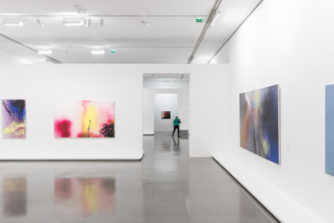 Au Musée d'art moderne de la Ville de Paris, le 7 octobre 2019, avant sa réouverture, l’exposition temporaire « Hans Hartung, La Fabrique du geste ».