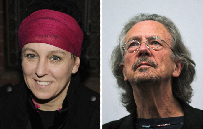 Olga Tokarczuk et Peter Handke.