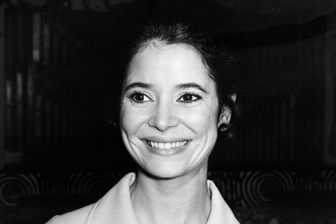 Marie-José Nat, à Paris, en 1970.