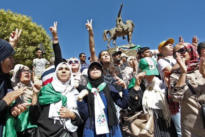 Manifestation antigouvernementale à Alger, le 8 octobre 2019.