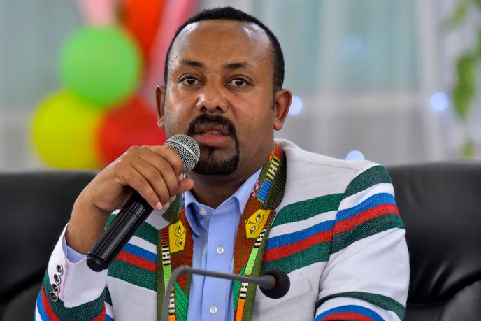 Le premier ministre éthiopien Abiy Ahmed, lors d’un discours à Bonga, principale ville de la province de Kaffa, le 15 septembre 2019.