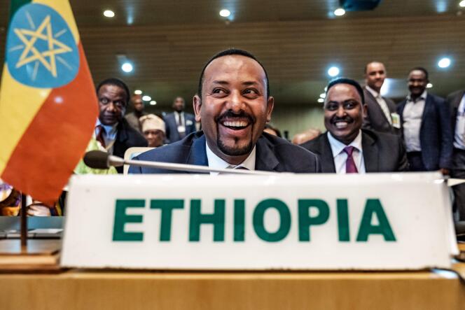 Abiy Ahmed au siège de l’Union africaine à Addis-Abeba, en Ethiopie, le 17 janvier.