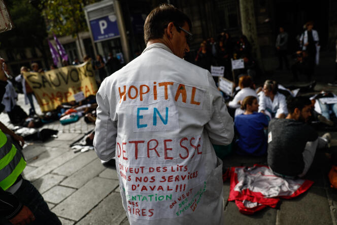 Manifestation du personnel hospitalier à Paris, le 26 septembre.