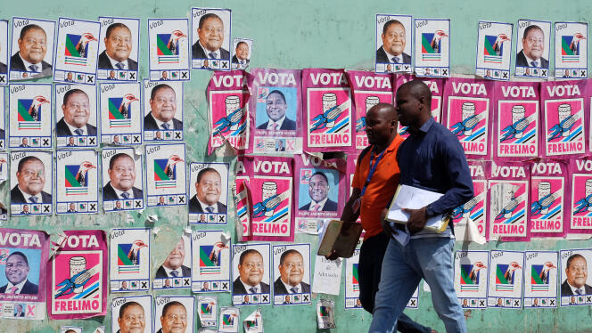 Dans une rue de Maputo, la capitale mozambicaine, le 11 octobre 2019.