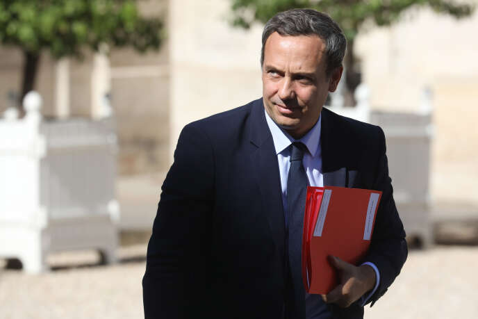 Le secrétaire d’Etat Adrien Taquet à l’Elysée, le 19 septembre, à Paris.