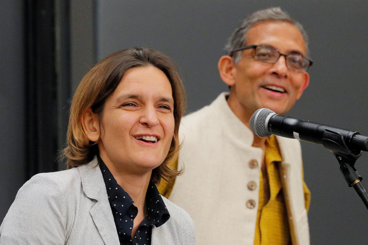 Nobel-winning economists Duflo and Banerjee will leave US for Switzerland