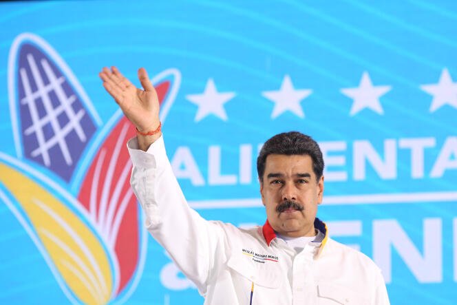 Le président vénézuélien Nicolas Maduro lors d’une émission de télévision, le 15 octobre à La Guaira (Venezuela).