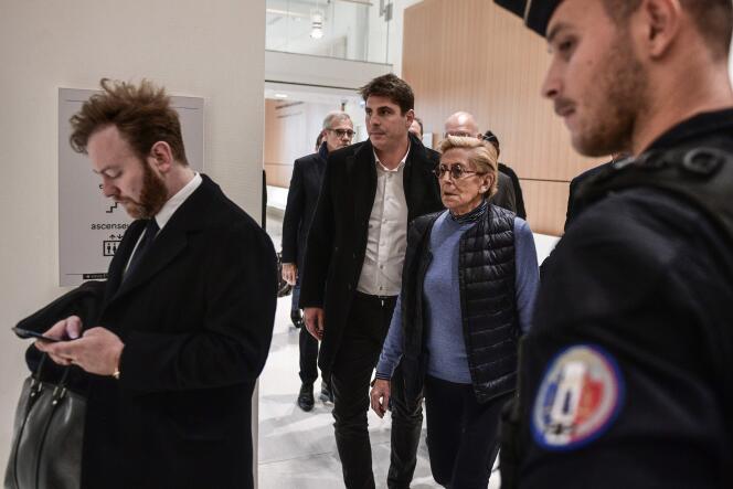 La première adjointe de Levallois, Isabelle Balkany, à son arrivée au tribunal de Paris, le 18 octobre.