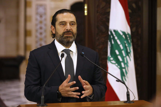 Le premier ministre libanais Saad Hariri, le 21 octobre.