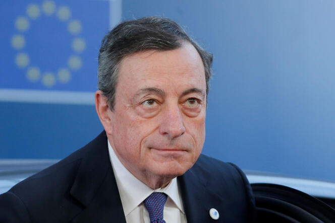 Le président de la BCE, Mario Draghi, à Bruxelles, le 22 mars 2019.