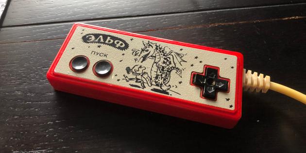 The Alf controller, inspired by the Japanese version of Nintendo's NES.