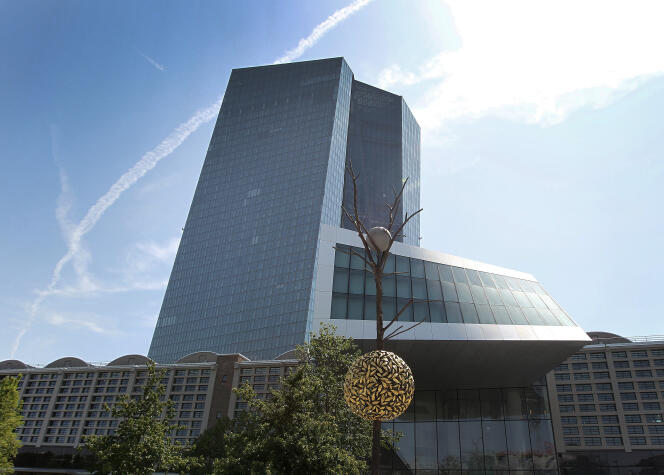 Au siège de la Banque centrale européenne, à Francfort, en juillet.