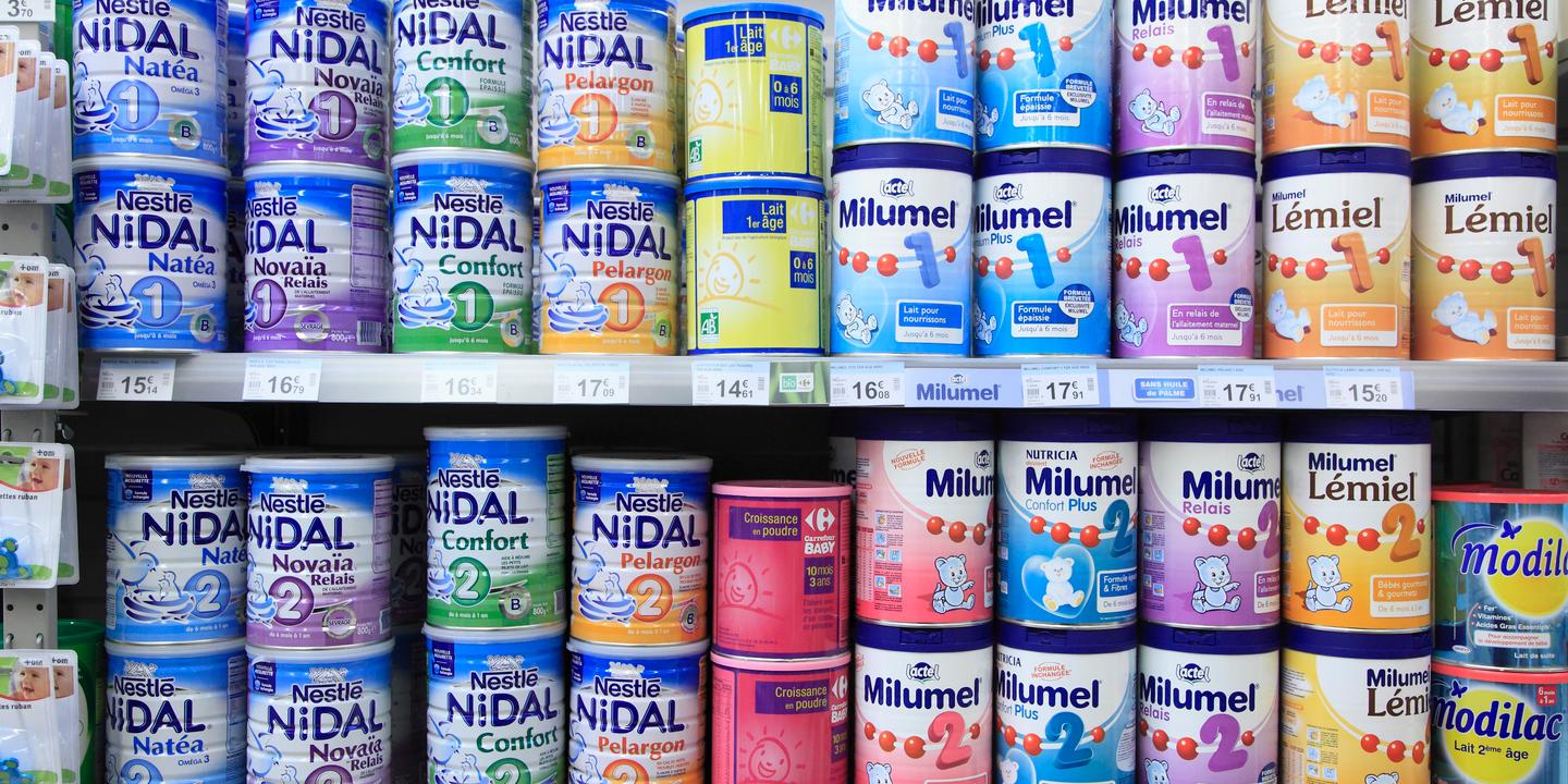 Canned Mineral Oils With Baby Milk Powder