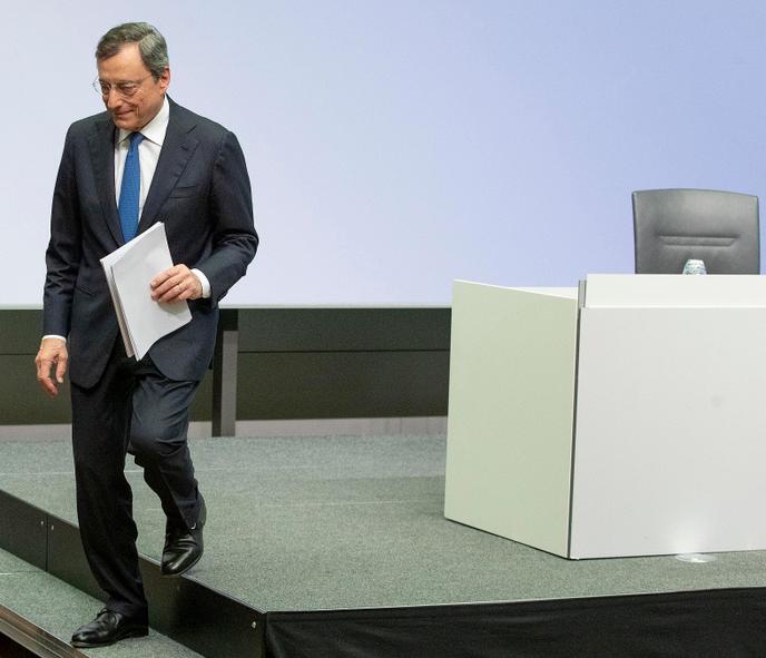 Chủ tịch sắp ra mắt của Ngân hàng Trung ương châu Âu, Mario Draghi, tại Frankfurt, 24 tháng 10.