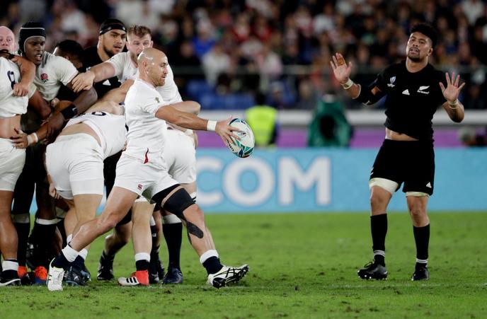 Lors du match entre l’Angleterre et la Nouvelle-Zélande, le 26 octobre.