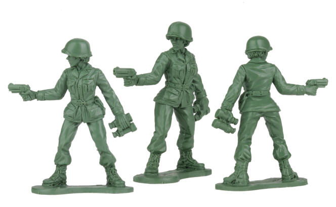 Prototype d’une femme soldate présenté par BMC Toys.