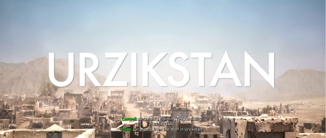 Première apparition du pays, l’Urzikistan, dans le jeu.