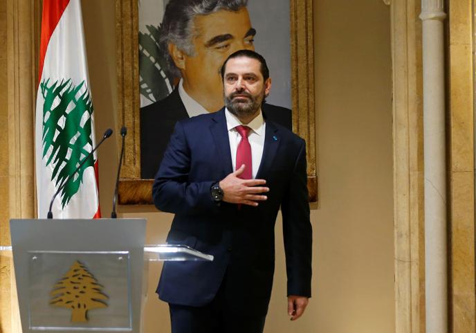 Saad Hariri après sa démission, à Beyrouth, le 29 octobre.