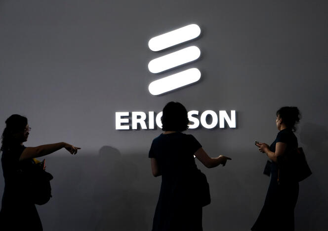 Ericsson au Mobile World Congress (MWC) à Shanghaï, en Chine, le 28 juin.