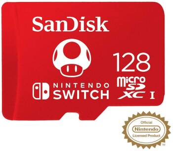 La meilleure des cartes microSD La carte MicroSDXC pour Nintendo Switch (128 Go) de SanDisk