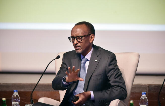 Le président rwandais, Paul Kagame, à Abidjan, en Côte d’Ivoire, le 14 octobre 2019.