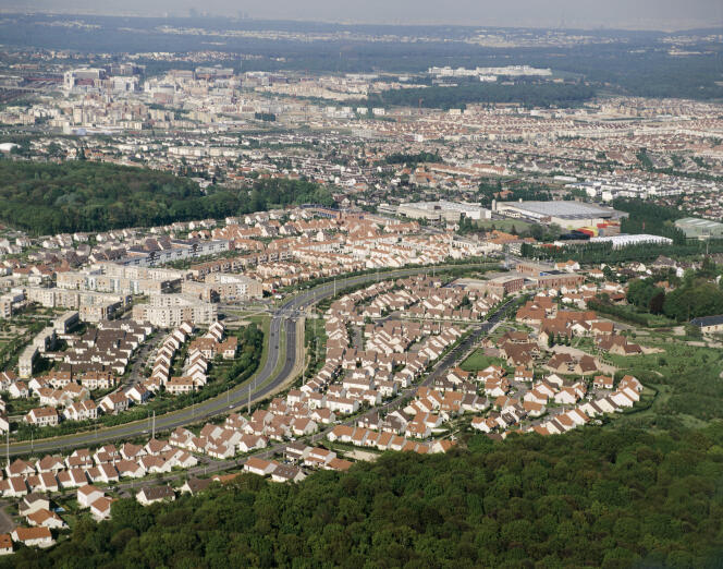 Vue aérienne de Saint-Quentin-en-Yvelines.
