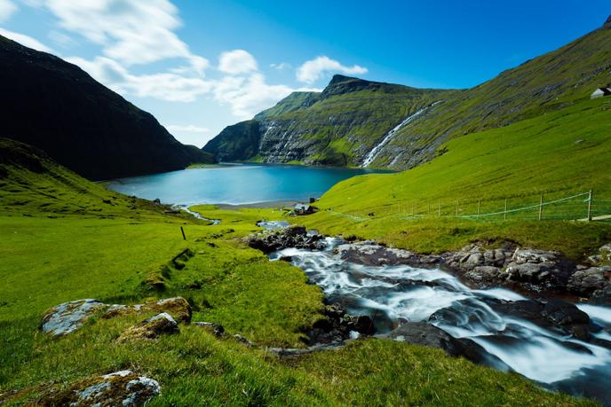 Cảnh trong quần đảo Faroe.