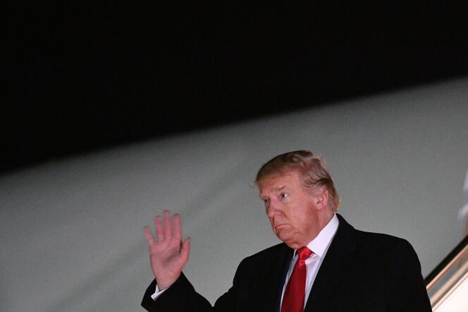 Donald Trump dans l’Etat du Maryland, le 4 novembre.